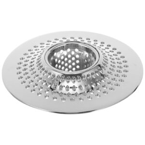 Angoily 1pc Sewer Filter Tub Drain Stopper Bath Tub Plug Hair Strainer Kitchen Drain Strainer Hair Snare Drain Screen Cover Tub Drain Strainer Hair Food Filter Cover Stainless Steel Sink