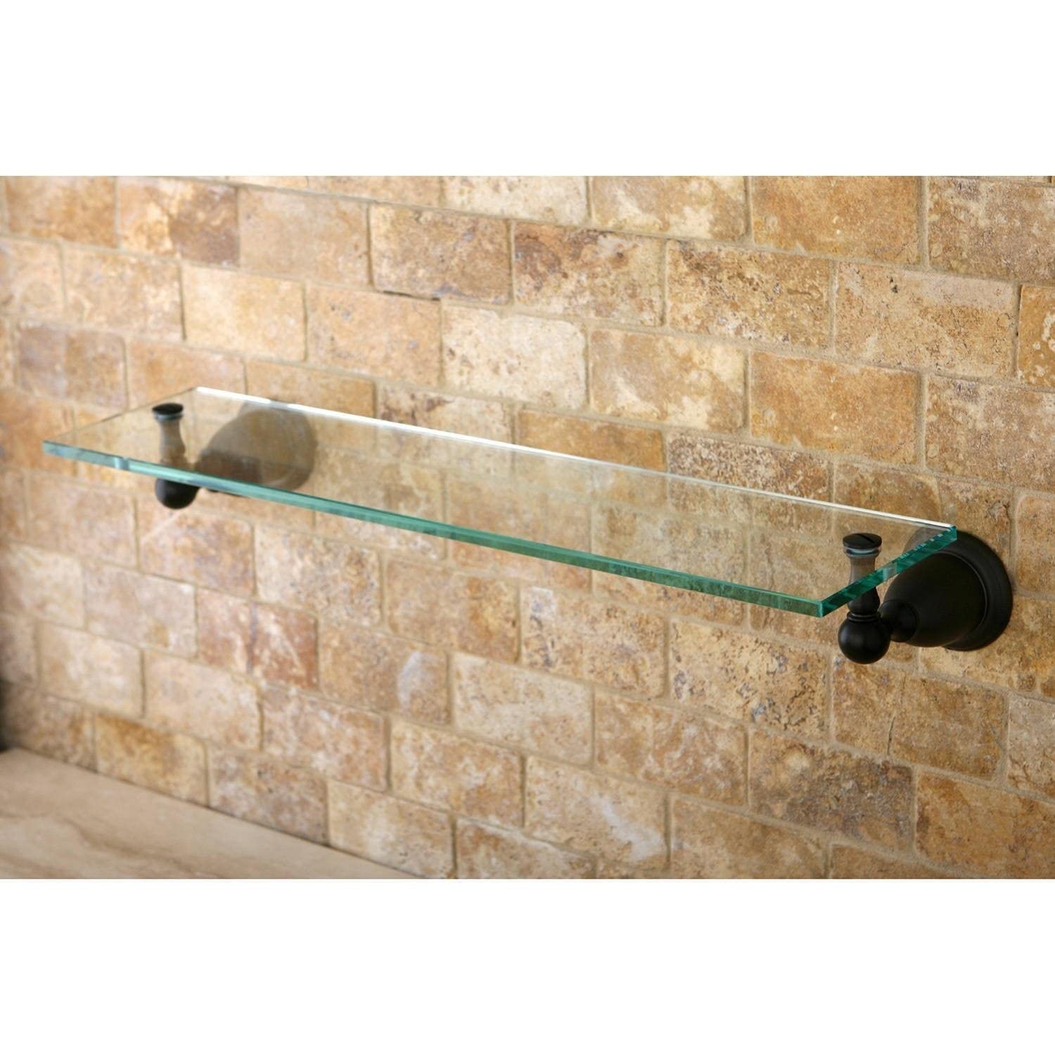 Kingston Brass Oil-Rubbed Bronze Bathroom Glass Shelf