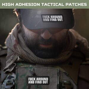 XMJY FAFO PVC Patch - 1 Pc Fuck Around and Find Out Patch, Funny Tactical Morale Hook and Loop Patch for Backpacks, Dog Harnesses, Army Vests, Hats, Helmets