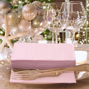 300 Pcs 2 Ply Cocktail Napkin Disposable Soft Napkins for Dinner Wedding Party Birthday Bridal Anniversary Reception, 13 x 16 Inches (Green)