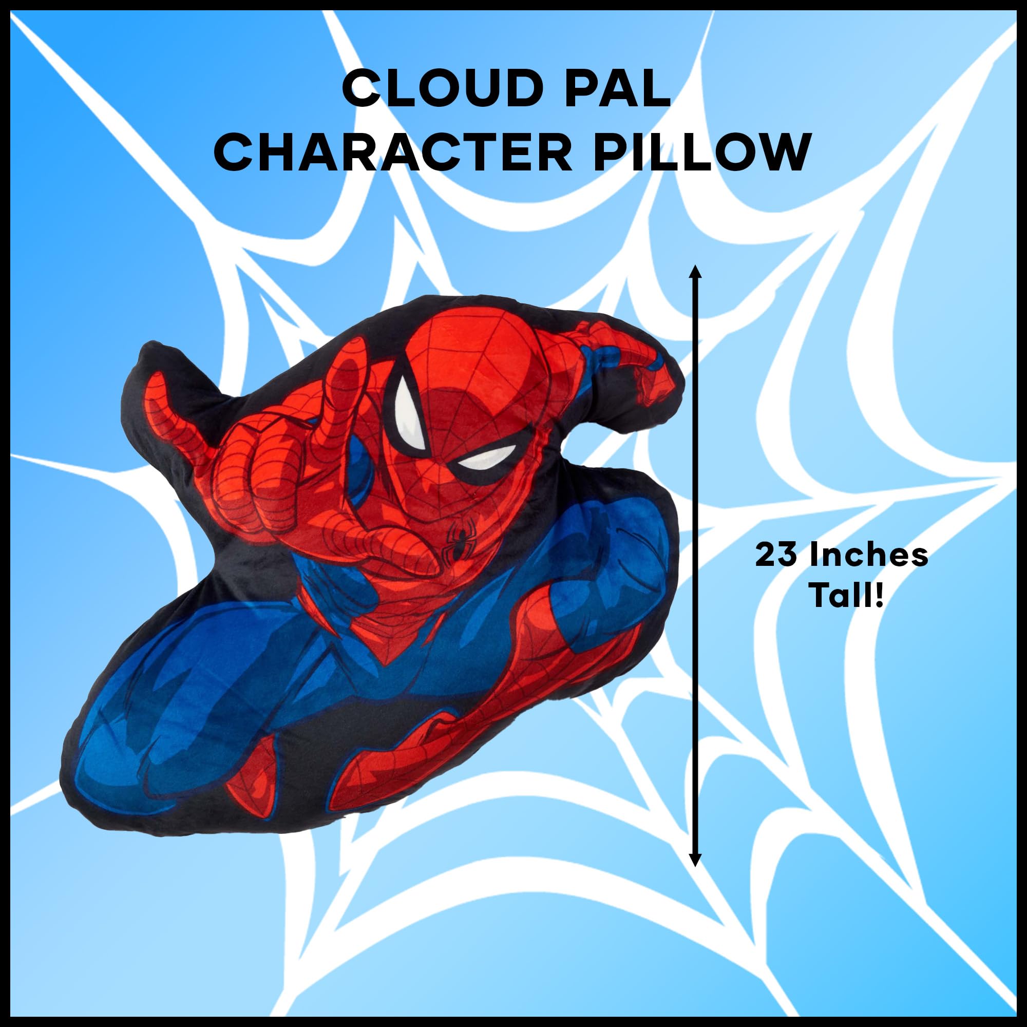 Northwest Spider-Man Cloud Pal Character Pillow, 23", Web Friend