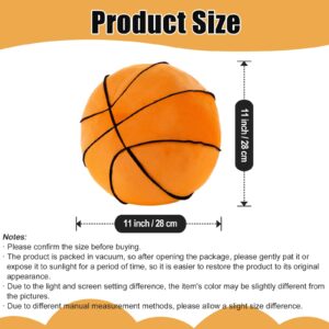 zhidiloveyou 11" Plush Basketball Pillow Stuffed Sport Ball Toy Decor Gifts for Boys Girls