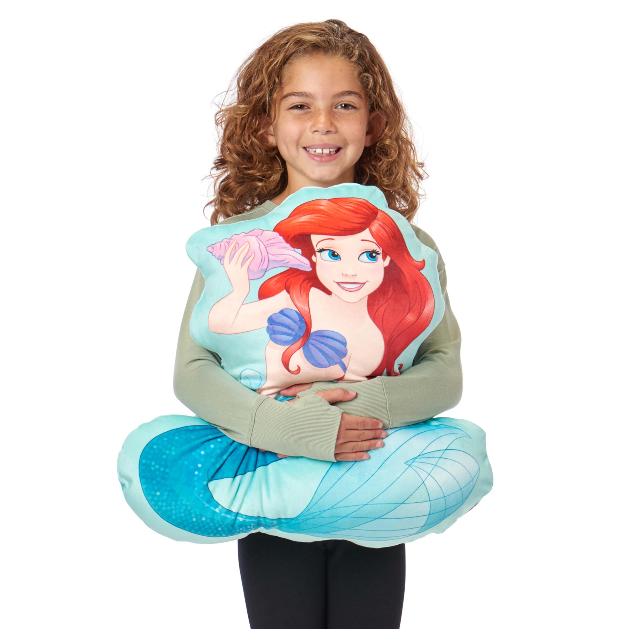 Northwest Little Mermaid Cloud Pal Character Pillow, 23", Pastel Ariel