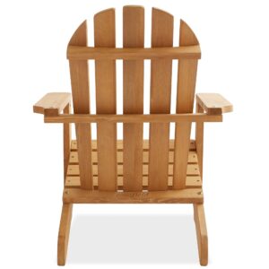 Casafield Children's Adirondack Chairs, Set of 2 Cedar Wood Outdoor Kid's Chairs for Patio, Deck, Lawn and Garden, Partially Pre-Assembled - Natural