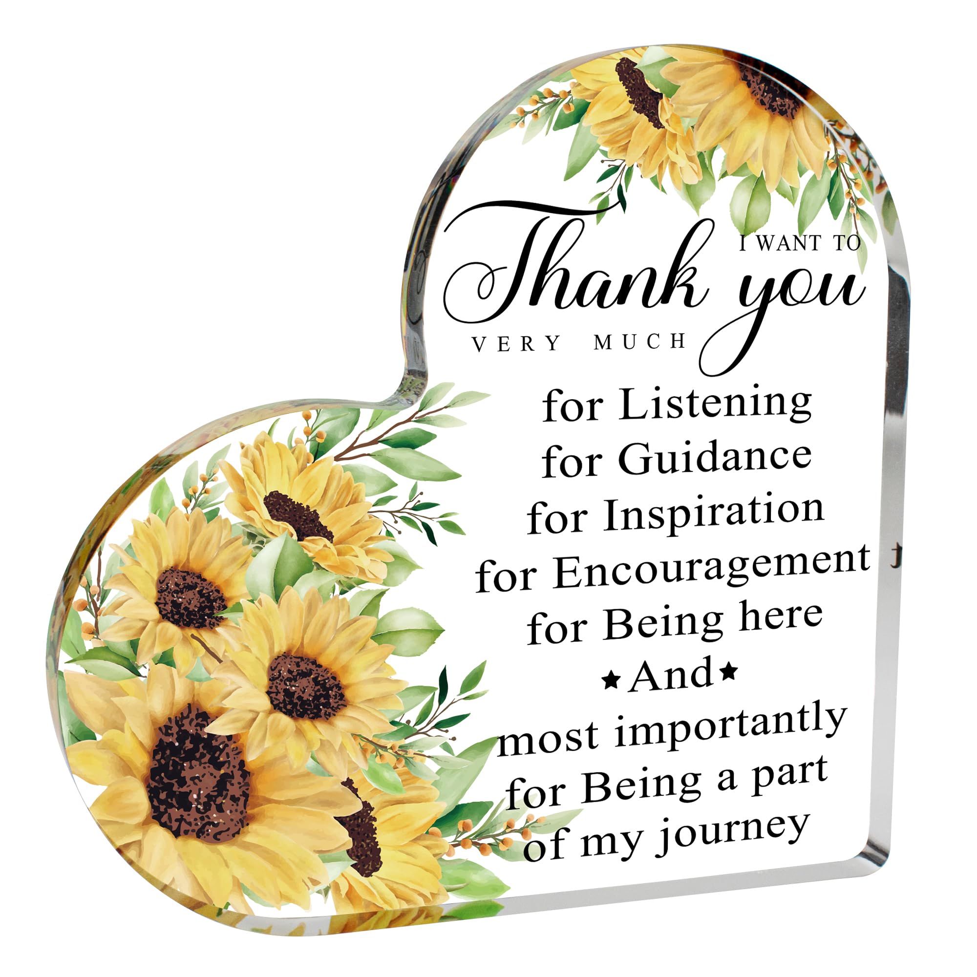 Thank You Gifts for Women, Appreciation Gift Thanks Giving Gift for Teacher, Boss Lady, Coworker, Office Manager, Nurse, Mom - Colleague Leaving Gift, Acrylic Desk Decorative Sign