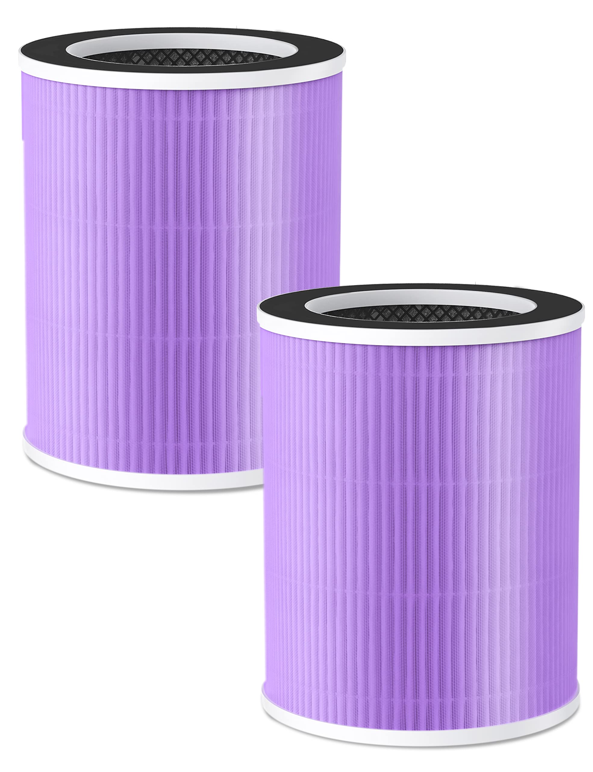 Welov P100 Air Purifier Pet Care Filter 2 Packs, 3-in-1 H13 True HEPA and High-Efficiency Activated Carbon Filter for Pet Dander Hair Pollen Dust Pet Odor, and Other Unwanted Smells