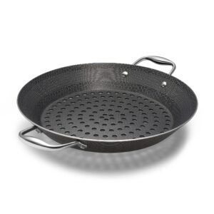 hexclad hybrid nonstick bbq grill pan, dishwasher-friendly, bbq and oven-safe up to 900°f