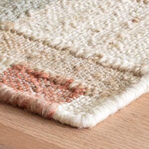 Dash and Albert Mosaic Multi Handwoven Jute Rug, 3 X 5 Feet, Multi Geometric Pattern