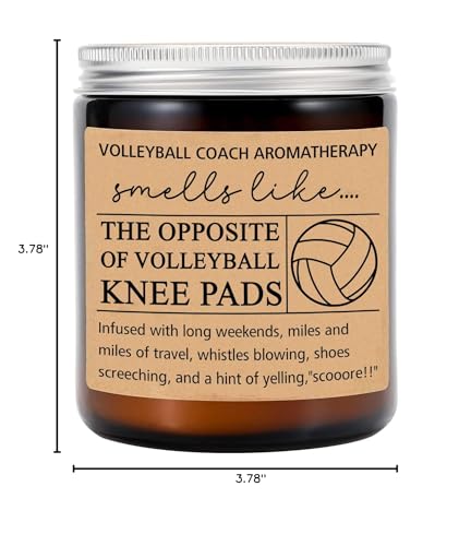 Volleyball Coach Gift - Coach Thank You Gift - Volleyball Coach Candle - End of Season Gift for Volleyball Coach - Volleyball Team Coach Gift