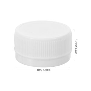 Plastic Bottle Caps Plastic Bottle Caps, 100pcs 30mm Bottles Lids, Container Lids for DIY Craft Development of Childrens Intelligence Plastic Colorful DIY Bottle Covers