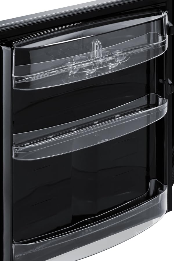 Summit FF6BK2SSADALHD 24” Wide ADA Under Counter Refrigerator 5.5 cu.ft. Made in Europe with Automatic Defrost Operation, Reversible Stainless-Steel Door, Deluxe black interior (ADA Left Hand Door)