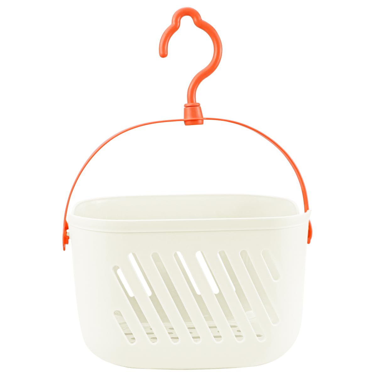 LNQ LUNIQI Plastic Hanging Shower Caddy with Hook Portable Kitchen Organizer Storage Basket Hanging Shower Caddy Basket for Bathroom Kitchen Pantry Bathroom Dorm Room（White）