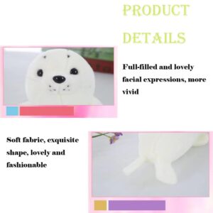 CHELEI2019 15.7" Seal Stuffed Animal,White Chubby Seal Plush Hug Pillow Toy,Gifts for Kids