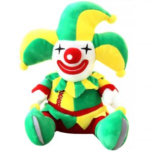 Toyvian Plush Clown Cute Stuffed Clown Doll Green Clown Sleep Pillow Plush Doll Fashion Doll Soft Clown Safe or Desk Decor Household Decoration Plush Clown 11 inches