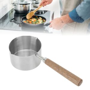 200ml Saucepan, Stainless Steel Sauce Pan Pot Portable Milk Butter Warmer Pot 304 Stainless Steel Comfortable Grip Small Sauce for Home Kitchen Restaurant Cooking