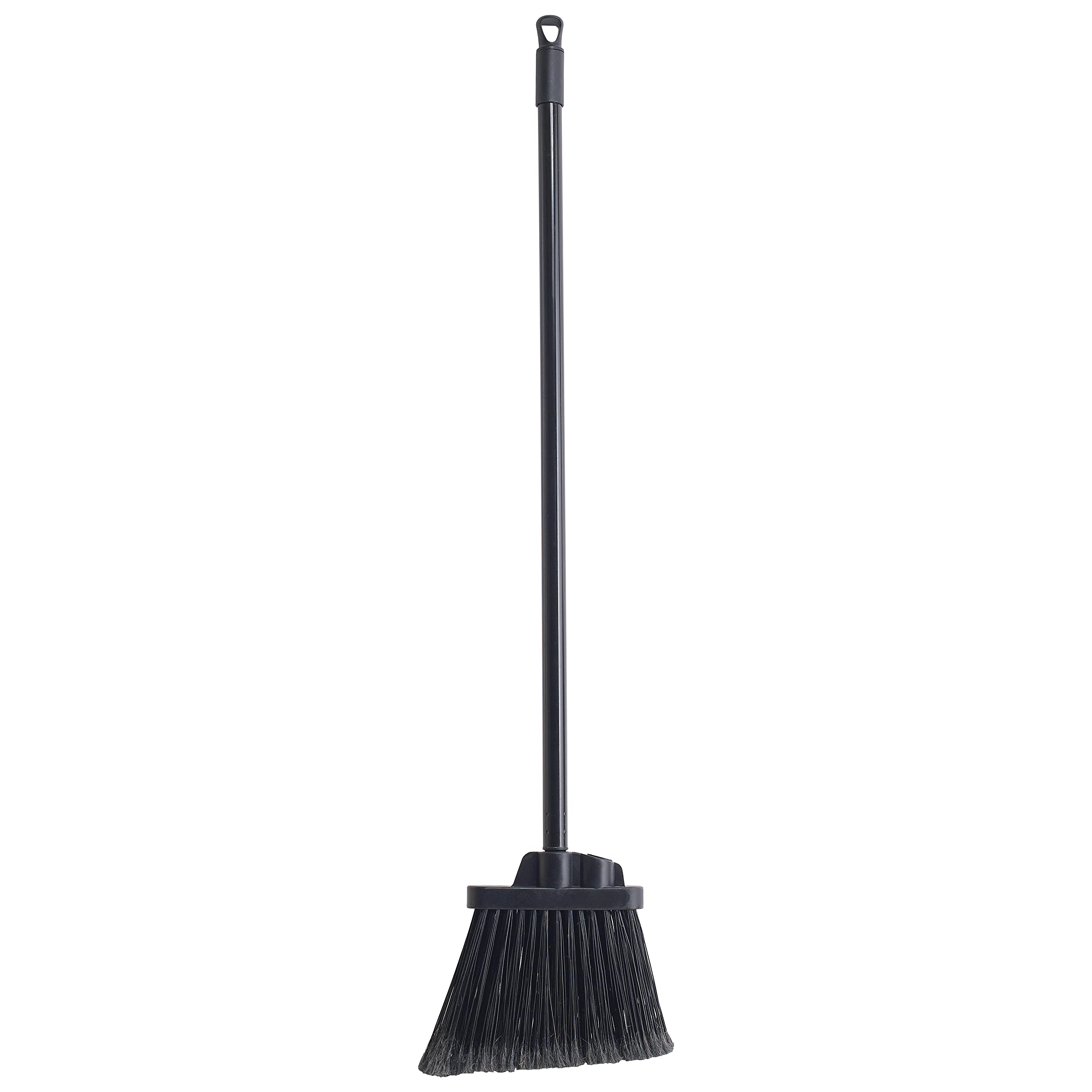 Winco Lobby Broom with Flagged Bristle and 30" Handle