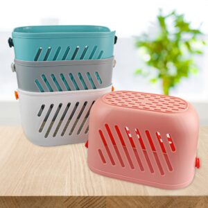 LNQ LUNIQI Hanging Shower Caddy Basket Plastic Storage Basket with handle Portable Kitchen Organizer Storage Basket for Home Kitchen Bathroom（）