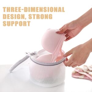 3 PCS Lingerie Bags for Washing Delicates, Bra Washing Bags for Laundry Washing Machine, Underwear Washing Bag, Bra Washer Protector, Grey