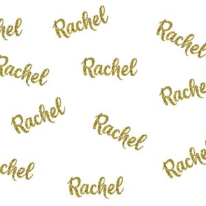 Personalized Custom Name Confetti- glitter- birthday- graduation-bridal shower-wedding-baby shower-anniversary- cursive font- table scatter Table Confetti, Bachelorette Engagement Party Decorations