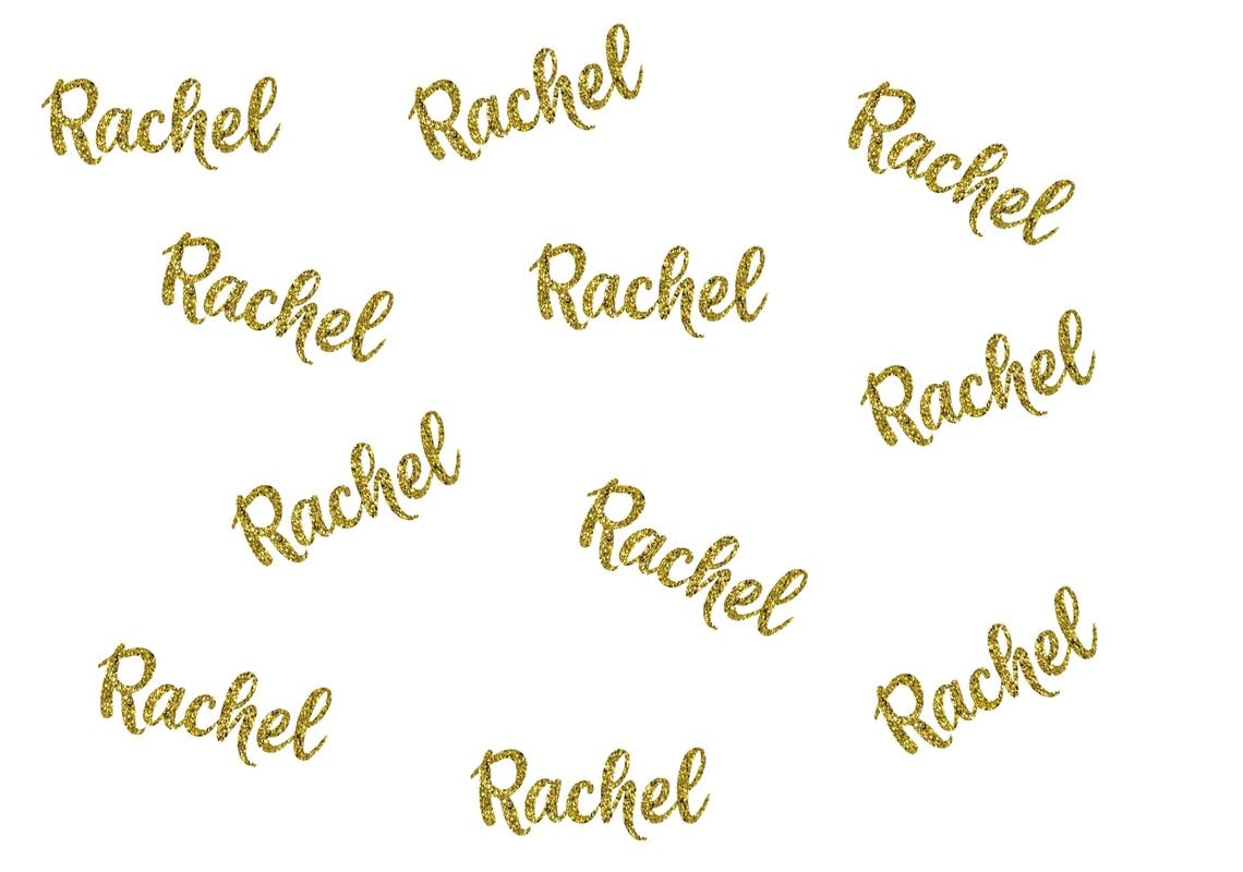 Personalized Custom Name Confetti- glitter- birthday- graduation-bridal shower-wedding-baby shower-anniversary- cursive font- table scatter Table Confetti, Bachelorette Engagement Party Decorations