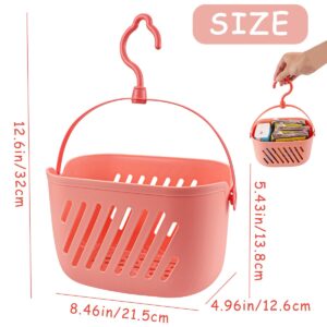 LNQ LUNIQI Hanging Shower Caddy Basket Plastic Storage Basket with handle Portable Kitchen Organizer Storage Basket for Home Kitchen Bathroom（）