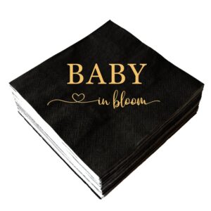 let the adventure begin cocktail napkins, pack of 50 paper disposable napkins for wedding pregnancy announcement baby shower bachelorette engagement bridal shower graduation, 3-ply