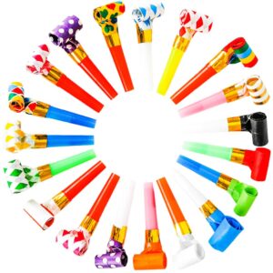 chshhuao 50 pcs party blower, funny party blowouts blow horns birthday party whistles new years party noisemakers whistles party blowouts party favors