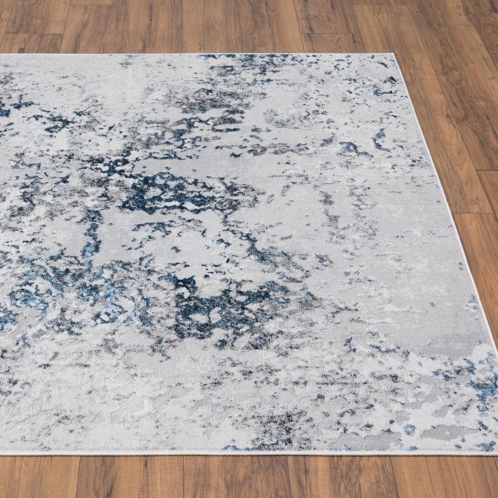 LUXE WEAVERS Modern Abstract Design Blue 8x10 Area Rug