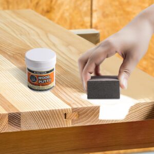 Wood Filler, Wood Putty - Wood Filler Paintable, Stainable, Wood Repair Putty for Wood Cracks and Holes on any Wooden Floor Furniture, Hardwood Scratch Repair Kit - 9.87 Ounce White Wood Filler