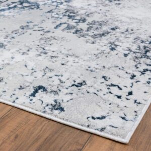 LUXE WEAVERS Modern Abstract Design Blue 8x10 Area Rug