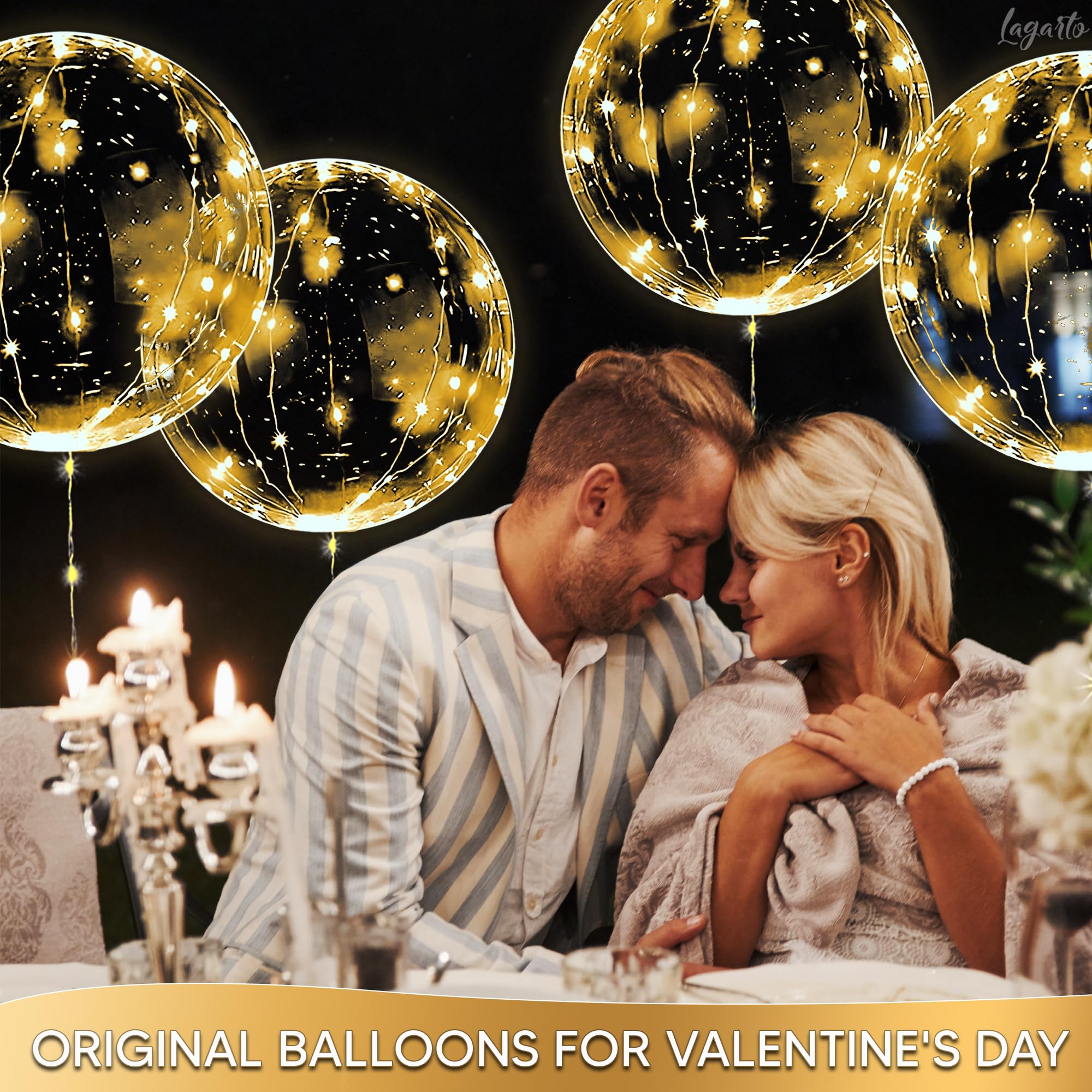 LED Balloons Light Up Balloons For Party - 10Pcs Helium Balloons Decorations Balloons Clear Balloons With String Light - Decor Bubble Balloons Glow In The Dark Party Supplies Lighted Balloons