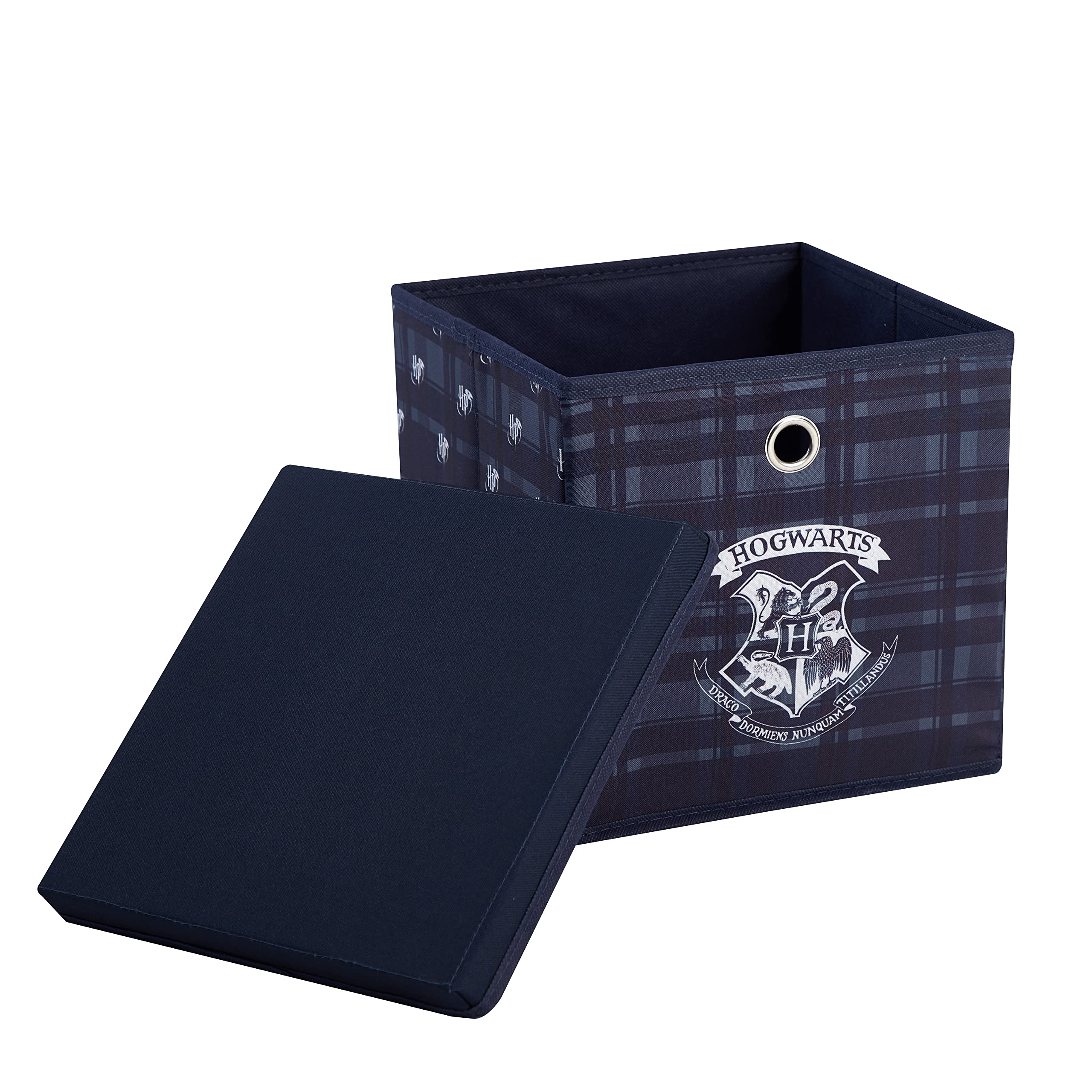 Harry Potter Collapsible Storage Cube with removable Lid, 10" Wx10 Hx10 D