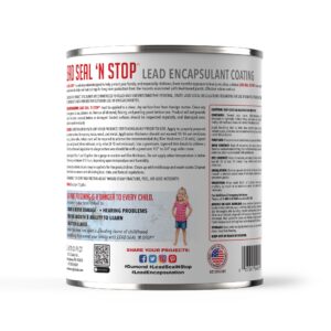 Lead Seal ‘n Stop Lead Encapsulant Coating - Stops and Encapsulates Interior and Exterior Lead Based Paints - Long Term Protection for Your Entire Family - 1/2 Gallon