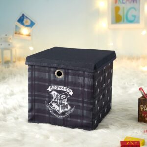 Harry Potter Collapsible Storage Cube with removable Lid, 10" Wx10 Hx10 D