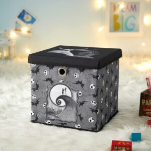 Idea Nuova Nightmare Before Christmas Collapsible Storage Cube with removable Lid, 10" Wx10 Hx10 D