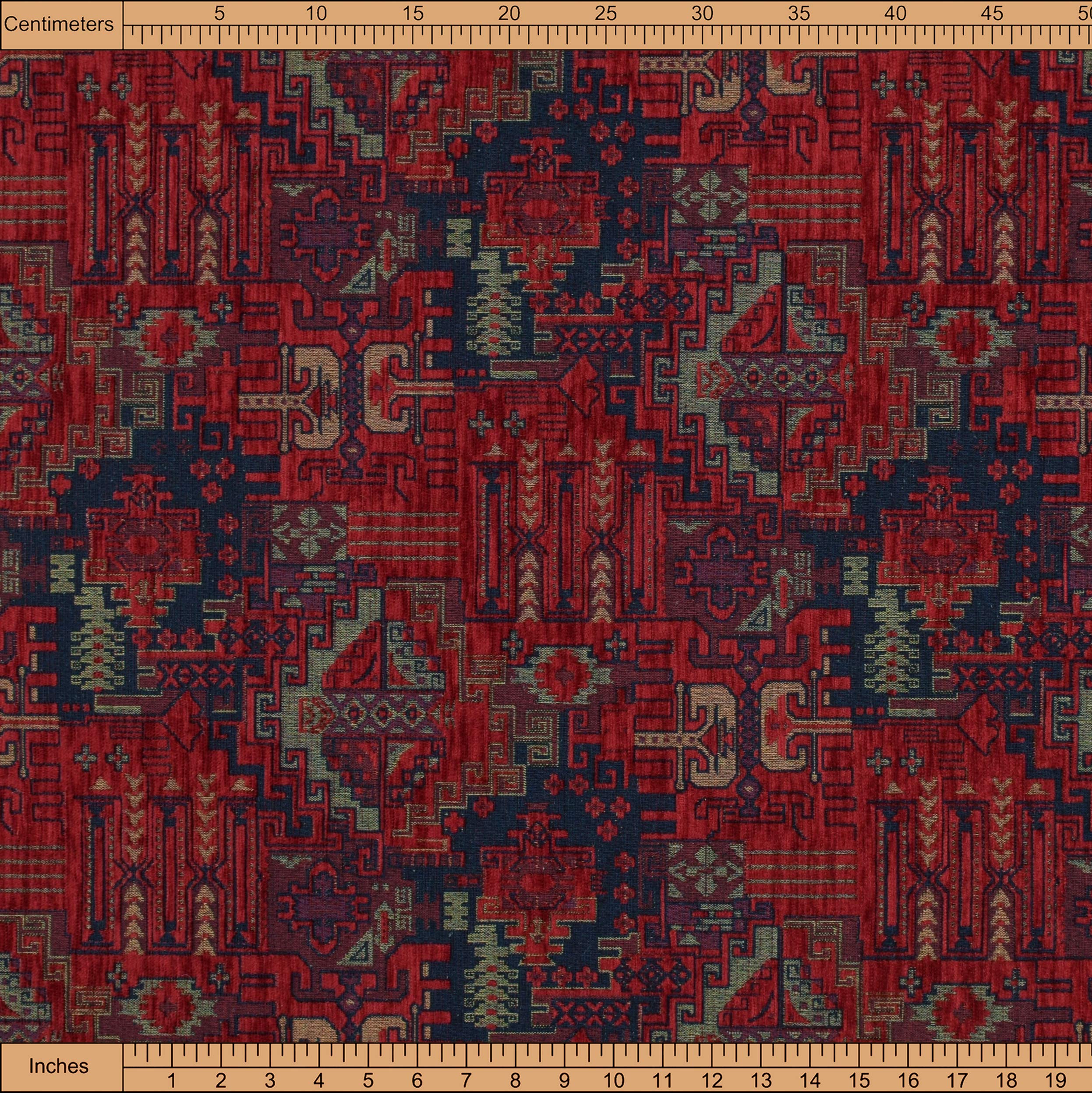 Kilim Pattern Upholstery Fabric Kilim Bohemian Boho Tapestry Tribal Southwestern Turkish Persian Moroccan Mexican Ethnic Fabric by The Yard Meter (1)