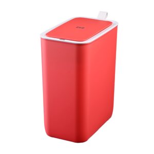 eko ek6287p-8l-rd automatic open and close trash can morandis smart sensitive red 8l with lid no inner box