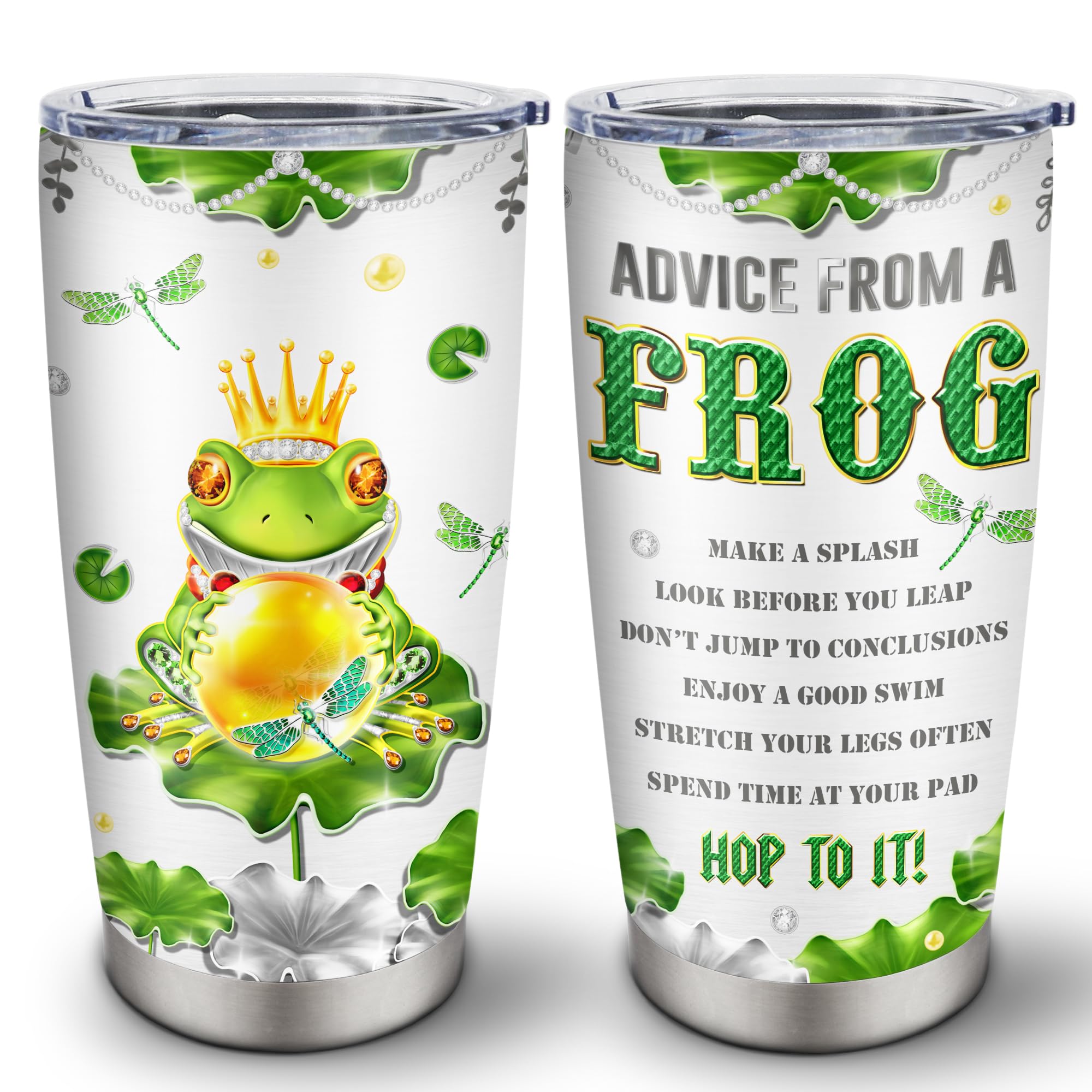 Mebupol Frog Gifts Tumbler 20oz, Frog Gifts For Women, Frog Gift, Frog Themed Gifts Tumbler, Frog Gifts For Frog Lovers, Frogs Gifts For Women, Frog Gifts For Girls, Frog Cup Gifts, Frog Gift Ideas