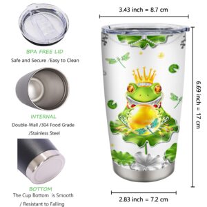 Mebupol Frog Gifts Tumbler 20oz, Frog Gifts For Women, Frog Gift, Frog Themed Gifts Tumbler, Frog Gifts For Frog Lovers, Frogs Gifts For Women, Frog Gifts For Girls, Frog Cup Gifts, Frog Gift Ideas