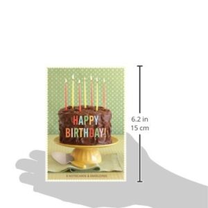 Happy Birthday! 8 Notecards & Envelopes (Birthday Greeting Cards, Dessert Photography Stationery Set)