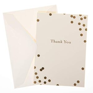 Graphique Box of Thank You Cards, Confetti - Includes 10 Cards with Matching Envelopes and Storage Box, Cute Stationery Made of Durable Heavy Cardstock, Cards Measure 3.25" x 4.75"