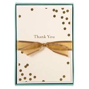 graphique box of thank you cards, confetti - includes 10 cards with matching envelopes and storage box, cute stationery made of durable heavy cardstock, cards measure 3.25" x 4.75"