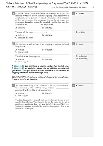 Felson's Principles of Chest Roentgenology, A Programmed Text (Goodman, Felson's Principles of Chest Roentgenology)