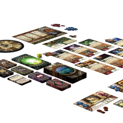 Fantasy Flight Games Elder Sign Board Game - Supernatural Intrigue, Cooperative Dice Adventure! Horror Mystery Game, Ages 14+, 1-8 Players, 1-2 Hour Playtime, Made