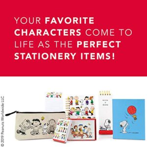 Graphique Peanuts™ Gift Labels | 52 Self-Adhesive Christmas Stickers | 13 Designs with Red Foil Accents | to and from Names | for Holiday Wrapping Paper & Gift Bags