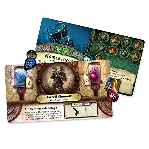 Fantasy Flight Games Elder Sign Board Game - Supernatural Intrigue, Cooperative Dice Adventure! Horror Mystery Game, Ages 14+, 1-8 Players, 1-2 Hour Playtime, Made