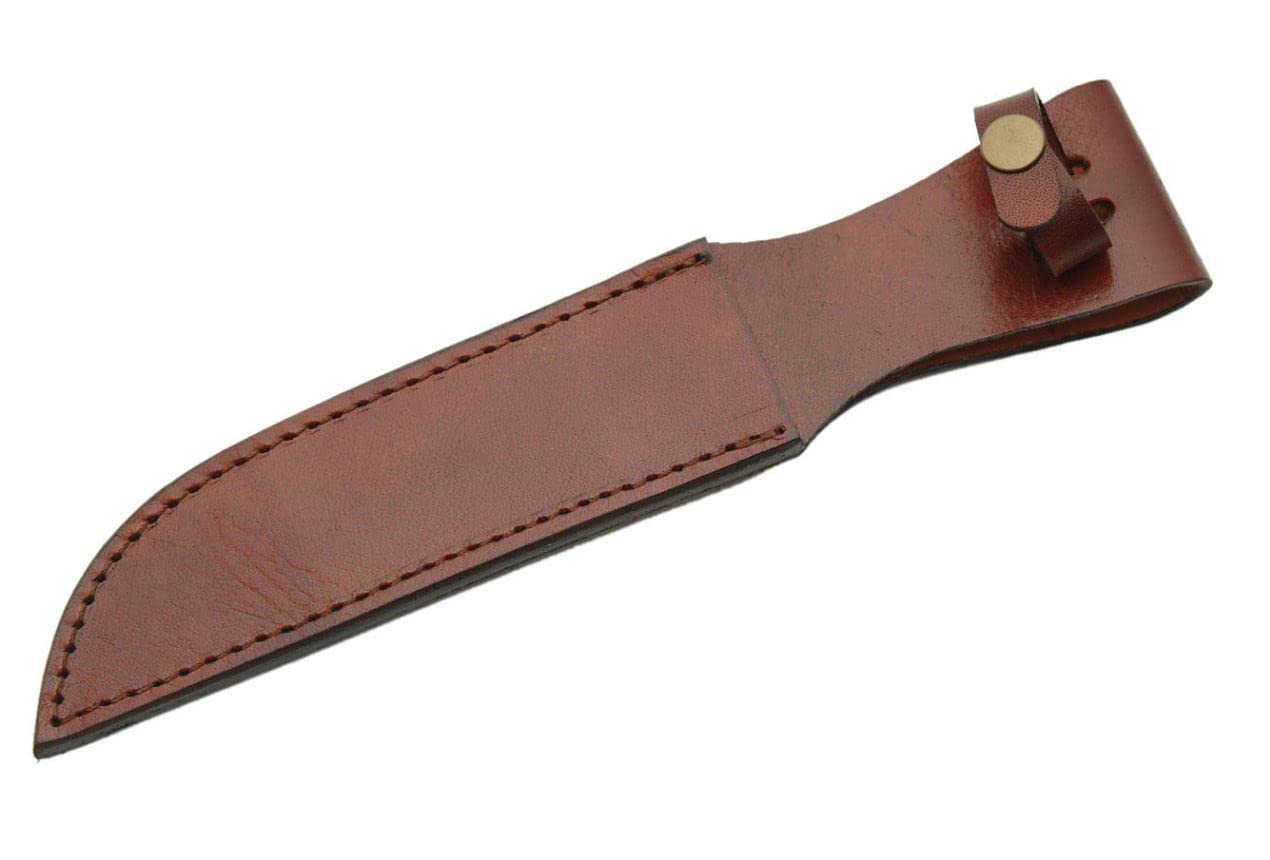 12" BROWN LEATHER SHEATH