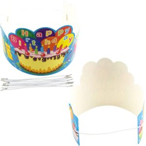 Birthday Crowns for Kids Family Birthday Classroom School VBS Party Supplies Pack of 30 Classroom Must Haves Kindergarten Preschool Pre K