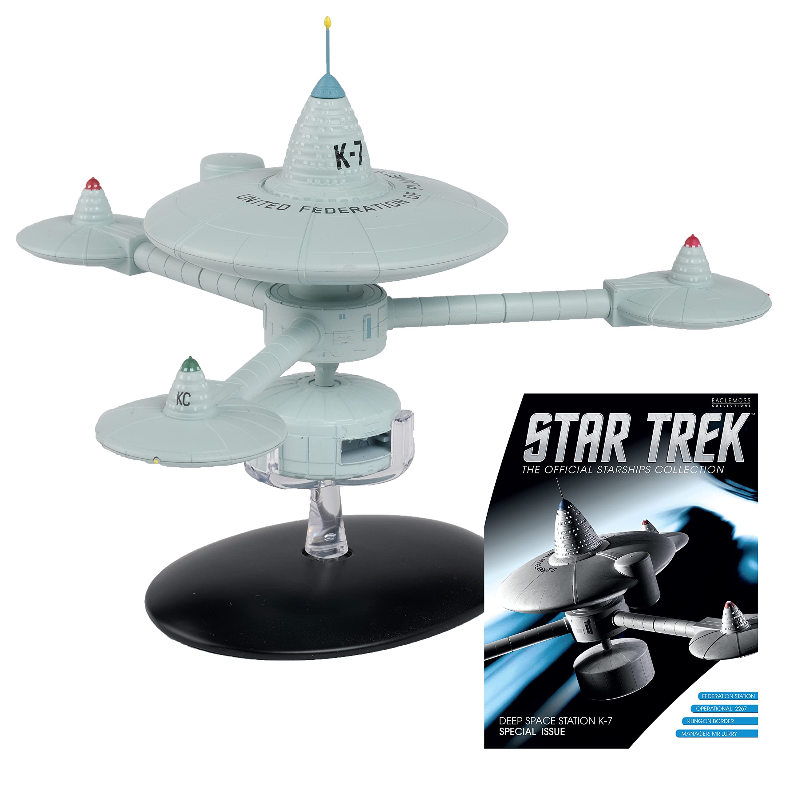 Eaglemoss Star Trek Starships Special #16 Deep Space Station K-7 with Collector Magazine