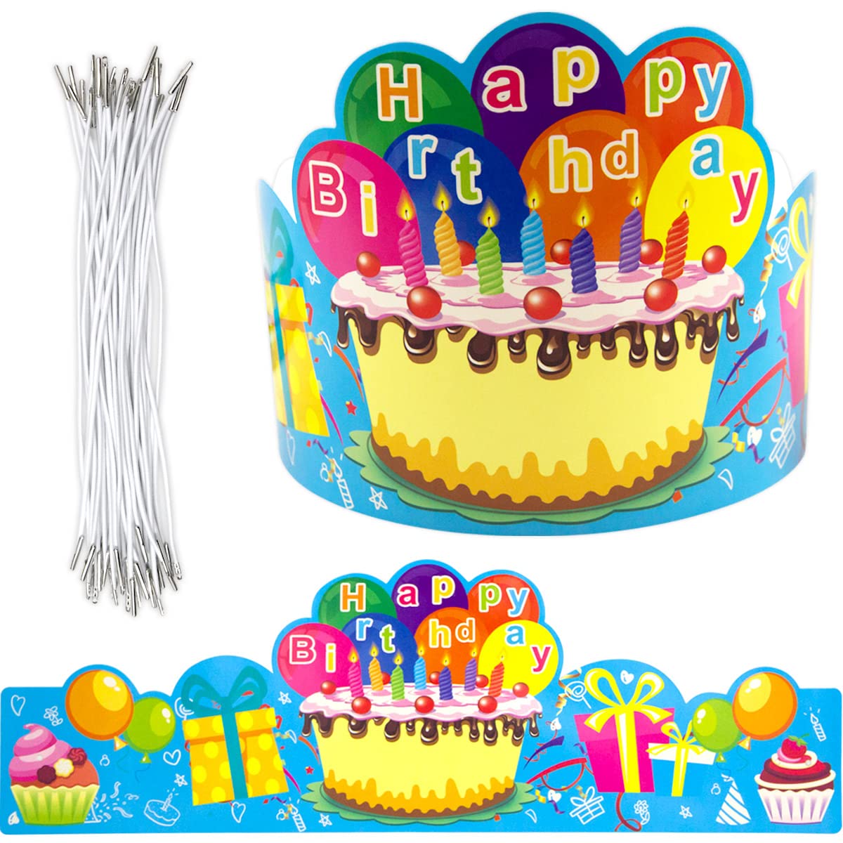 Birthday Crowns for Kids Family Birthday Classroom School VBS Party Supplies Pack of 30 Classroom Must Haves Kindergarten Preschool Pre K